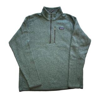 Patagonia Better Sweater 1/4 Zip Fleece Jacket Men's XL Shadow Blue Heather